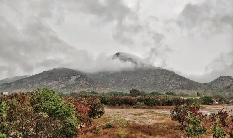 Arunachalam view from Tiruvannamalai stay