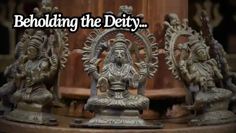Beholding the deity.. Sadhguru Quote