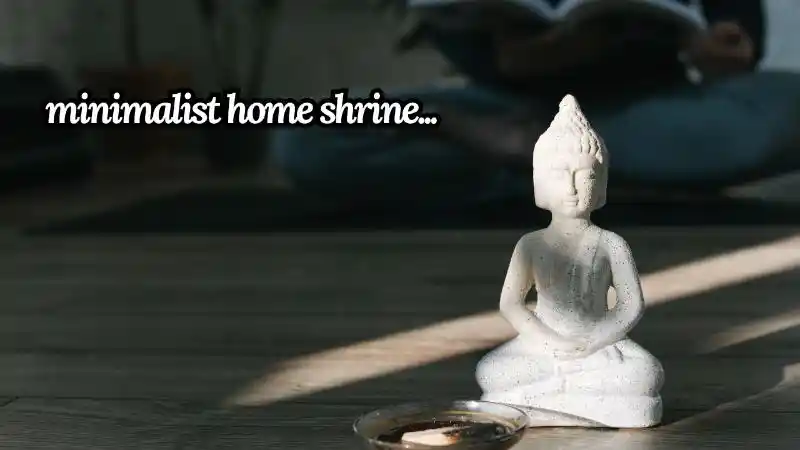 minimalist home shrine